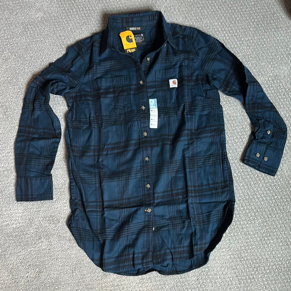 Carhartt Blue Plaid Shirt